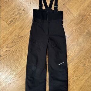 Boys Obermeyer Black Snow Bib Pants
